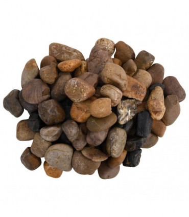 vidaXL Polished Pebbles 10 kg Mixed Colour 2-5 cm