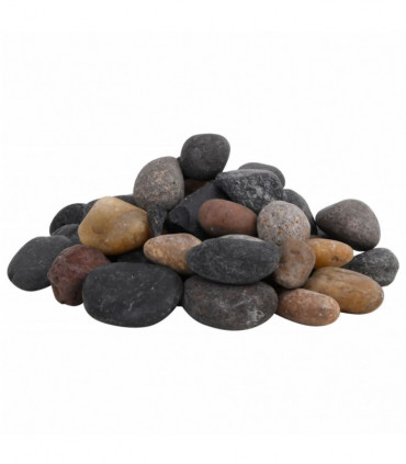 vidaXL Polished Pebbles 10 kg Mixed Colour 5-8 cm
