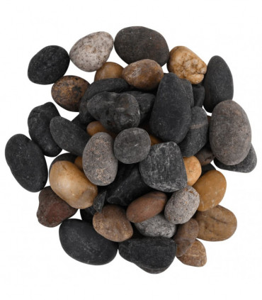 vidaXL Polished Pebbles 10 kg Mixed Colour 5-8 cm