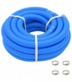 vidaXL Pool Hose with Clamps Blue 38 mm12 m