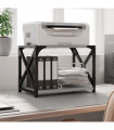vidaXL Printer Stand 2-Tier Grey Sonoma 44x26x31.5 cm Engineered Wood