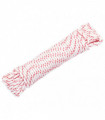 vidaXL Pull Starter Cord White and Red Ø3 mm 10 m Nylon