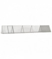 vidaXL Rabbit Cage Grey 504.5x80.5x71 cm Galvanised Steel