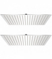 vidaXL Rain Shower Head 2 pcs Stainless Steel 50x50 cm
