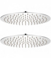 vidaXL Rain Shower Head 2 pcs Stainless Steel Ø 30 cm