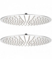 vidaXL Rain Shower Head 2 pcs Stainless Steel Ø 40 cm