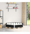 vidaXL Raised Bed Hexagon Black 160x160 cm Solid Wood Pine