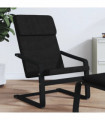 vidaXL Relaxing Chair Black Fabric