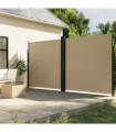 vidaXL Retractable Side Awning Beige 220x1200 cm