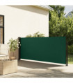 vidaXL Retractable Side Awning Dark Green 120x300 cm