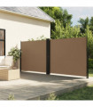 vidaXL Retractable Side Awning Taupe 160x600 cm