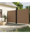 vidaXL Retractable Side Awning Taupe 220x1000 cm