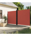 vidaXL Retractable Side Awning Terracotta 200x1000 cm