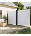 vidaXL Retractable Side Awning White 200x1000 cm