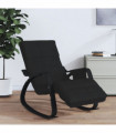 vidaXL Rocking Chair Black Fabric