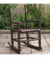 vidaXL Rocking Chair for Children Brown Solid Wood Poplar