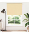 vidaXL Roller Blind Blackout Beige 155x230 cm Fabric Width 151.6 cm Polyester