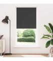 vidaXL Roller Blind Blackout Black 105x210 cm Fabric Width 100.7 cm Polyester