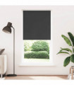 vidaXL Roller Blind Blackout Black 115x230 cm Fabric Width 110.7 cm Polyester