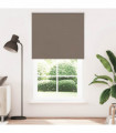 vidaXL Roller Blind Blackout Coffee 130x210 cm Fabric Width 126.6 cm Polyester