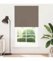 vidaXL Roller Blind Blackout Coffee 135x230 cm Fabric Width 131.6 cm Polyester