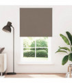 vidaXL Roller Blind Blackout Coffee 140x210 cm Fabric Width 136.6 cm Polyester