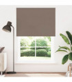 vidaXL Roller Blind Blackout Coffee 160x230 cm Fabric Width 156.6 cm Polyester
