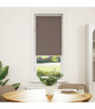 vidaXL Roller Blind Blackout Coffee 45x150 cm Fabric Width 40.7 cm Polyester
