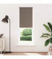 vidaXL Roller Blind Blackout Coffee 65x230 cm Fabric Width 60.7 cm Polyester