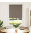 vidaXL Roller Blind Blackout Coffee 70x130 cm Fabric Width 65.7 cm Polyester