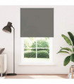 vidaXL Roller Blind Blackout Grey 120x230 cm Fabric Width 116.6 cm Polyester