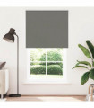 vidaXL Roller Blind Blackout Grey 135x230 cm Fabric Width 131.6 cm Polyester