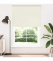 vidaXL Roller Blind Blackout Off White 160x230 cm Fabric Width 156.6 cm Polyester