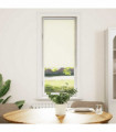 vidaXL Roller Blind Blackout Off White 50x130 cm Fabric Width 45.7 cm Polyester