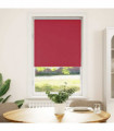vidaXL Roller Blind Blackout Red 70x130 cm Fabric Width 65.7 cm Polyester
