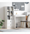 vidaXL Desk with Storage 2 pcs White 70 x 50 x 76 cm Engineered wood
