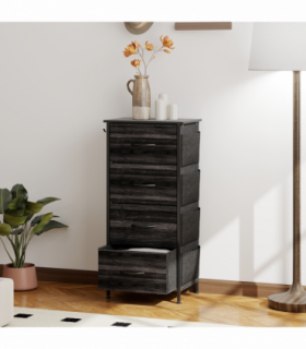 Wood Storage Chest of Drawers