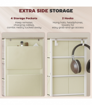 Wood Storage Chest of Drawers