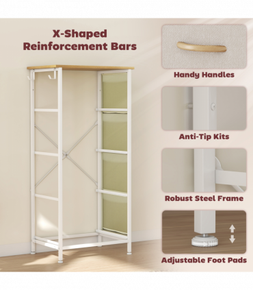 Wood Storage Chest of Drawers