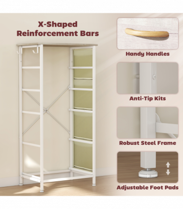 Wood Storage Chest of Drawers