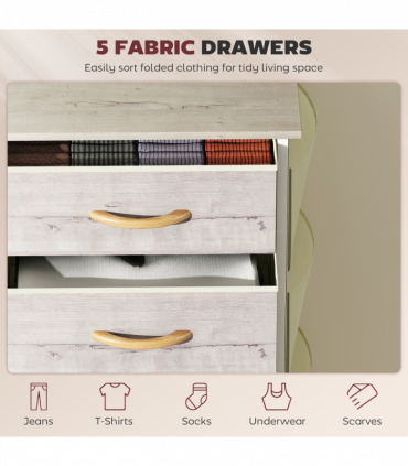 Wood Storage Chest of Drawers