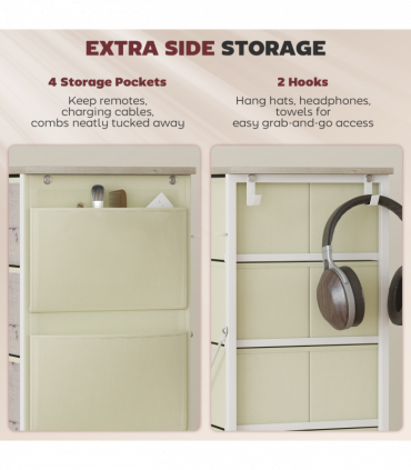 Wood Storage Chest of Drawers