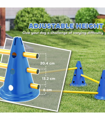 Dog Agility Equipment Set of Eight Cones