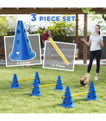 Dog Agility Equipment Set of Eight Cones