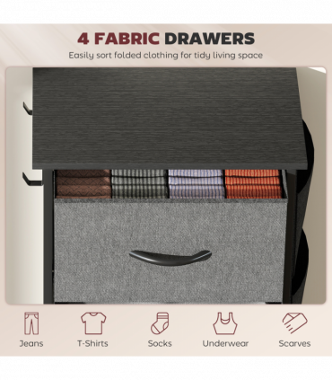 Wood Storage Chest of Drawers