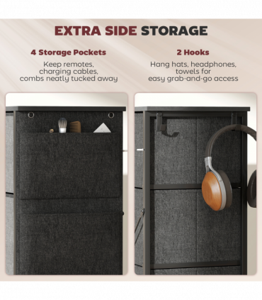 Wood Storage Chest of Drawers