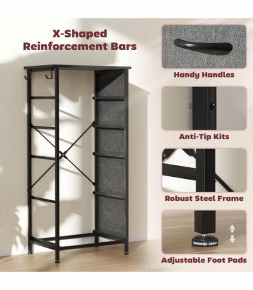 Wood Storage Chest of Drawers