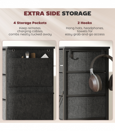 Wood Storage Chest of Drawers