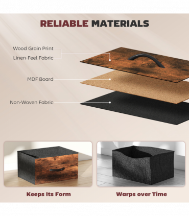 Wood Storage Chest of Drawers