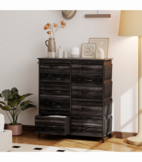 Wood Storage Chest of Drawers